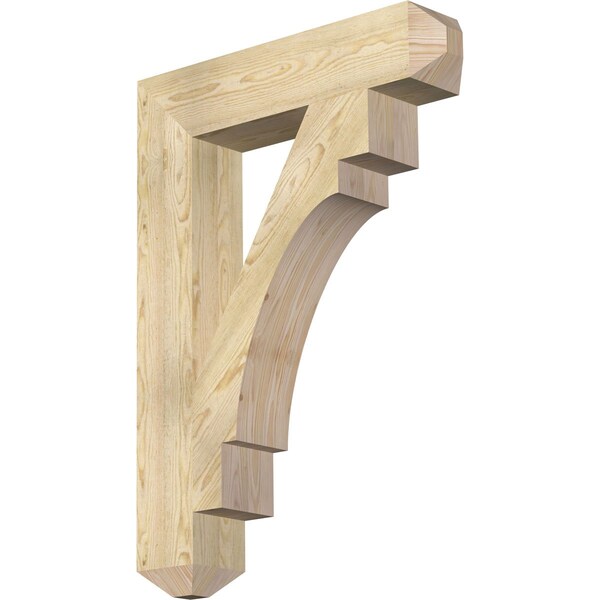 Ekena Millwork Merced Craftsman Rough Sawn Bracket, Douglas Fir, 6"W x 30"D x 42"H BKT06X30X42MRC04RDF - main